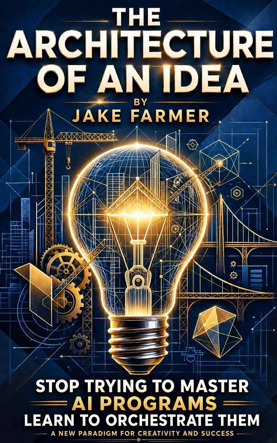 Finished front cover of The Architecture of an Idea by Jake Farmer